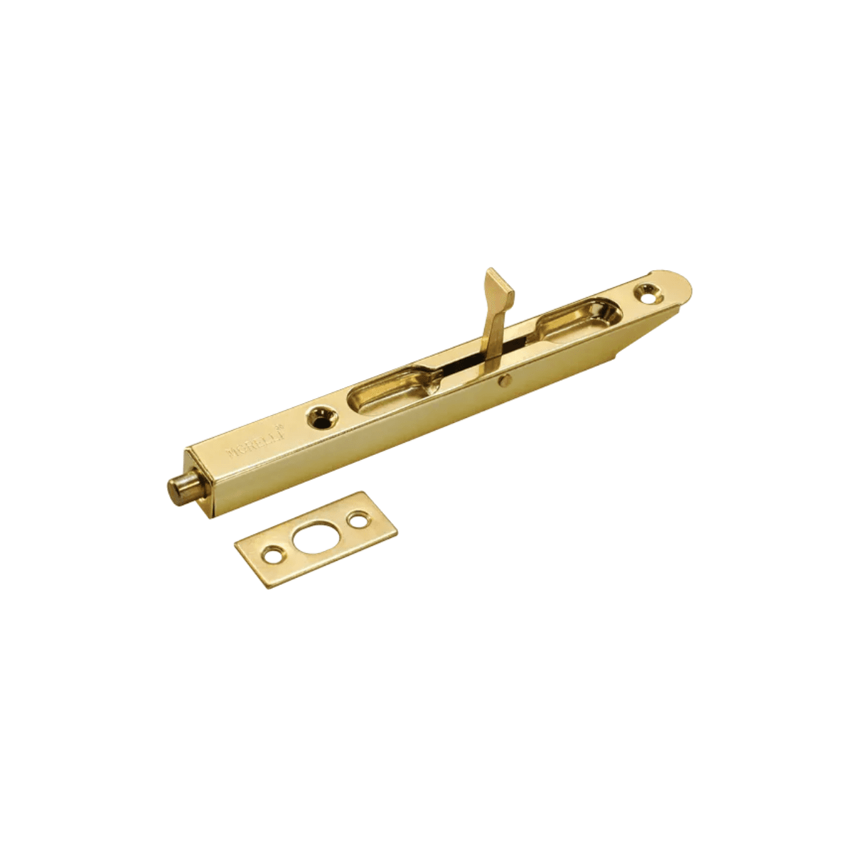 Шпингалет полукруглый с отв. частью "Morelli" золото OL160 PG - фото 1